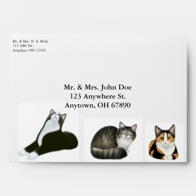 Kitty City Cats Envelope (Front)