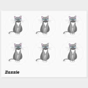 Kitty Classic Round Sticker
