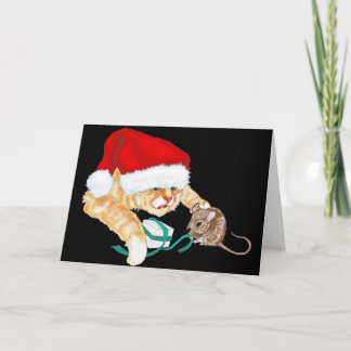 Kitty Claus Holiday Card