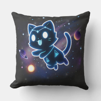 Kitty Constellation Celestial Cat Cosmos Space  Cushion