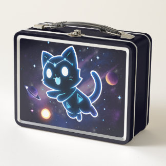 Kitty Constellation Celestial Cat Cosmos Space Metal Lunch Box