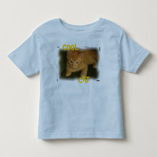Kitty "COOL CAT" Toddlers Ringer T-Shirt