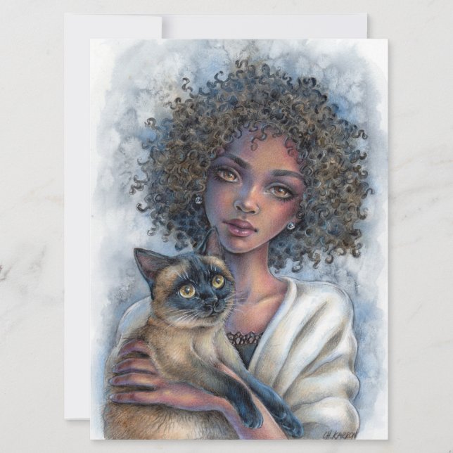 Kitty Cuddles Art Card (Front)