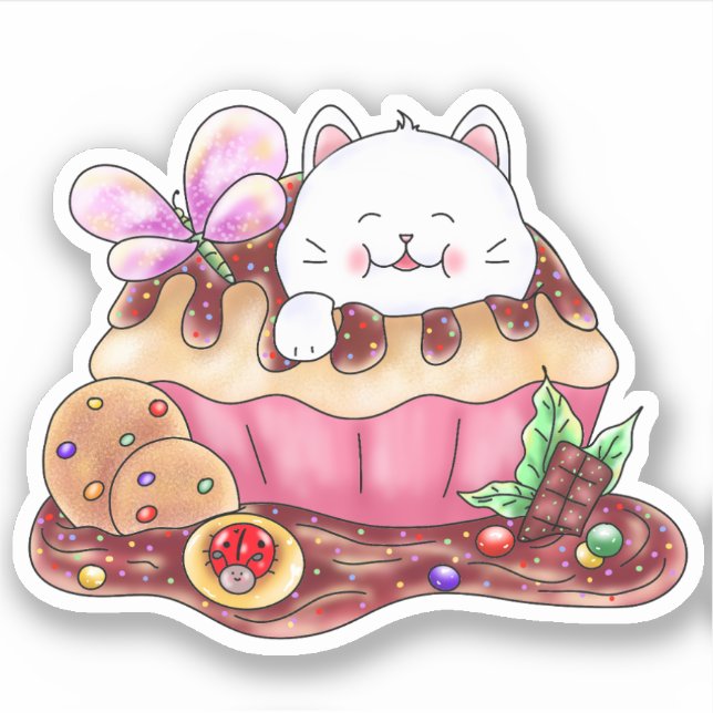 Kitty Cupcake Dessert | (Front)