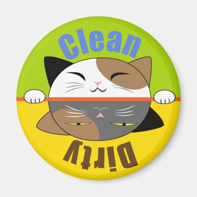 Kitty Face Dish Washer Magnet (Front)