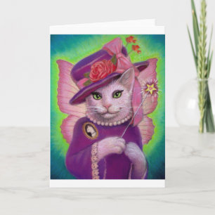 Kitty Fairy Godmother Card