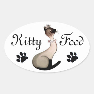 Kitty Food Label Stickers