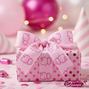 Kitty Grosgrain Ribbon