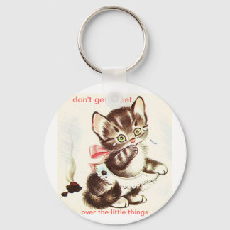 kitty has accident poop keychain