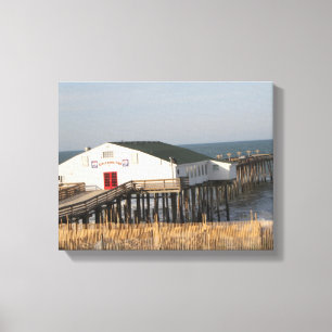 Kitty Hawk Pier, NC, photo on Canvas Print