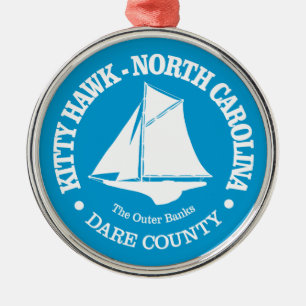 Kitty Hawk (sloop) Metal Tree Decoration