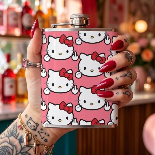 Kitty Hip Flask (Creator Uploaded)