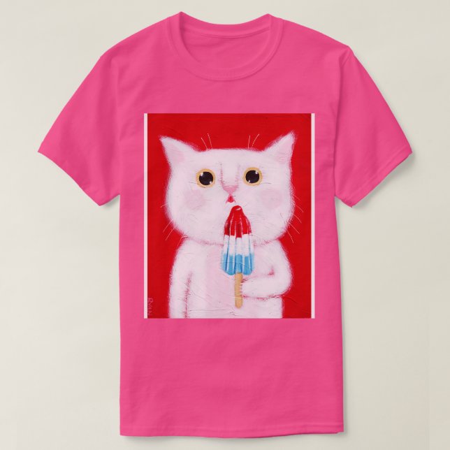 Kitty Ice Cream Pop T-Shirt (Design Front)