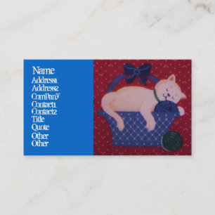 Kitty In A Basket Business/Profile Card