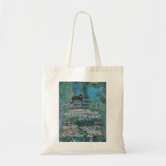 Kitty in Monet Tote Bag