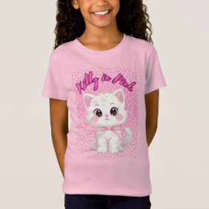Kitty In Pink T-Shirt