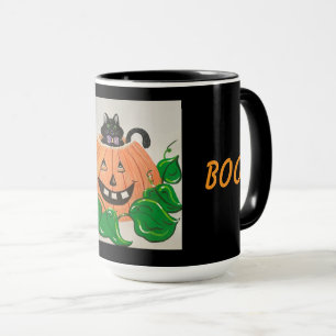 Kitty in Pumpkin Mug