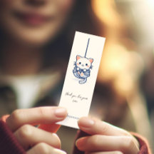 Kitty in ropes, visiting card