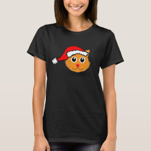 Kitty in Santa Hat Shirt