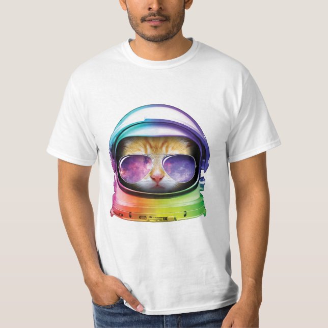 Kitty In Space T-Shirt (Front)