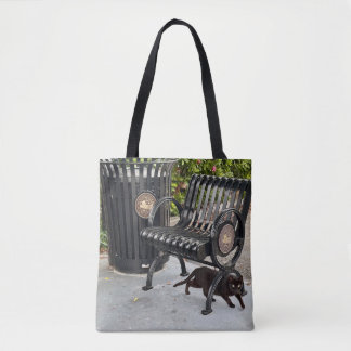 Kitty in The Park Tote Bag