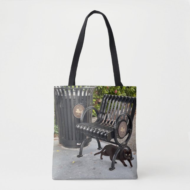Kitty in The Park Tote Bag (Front)