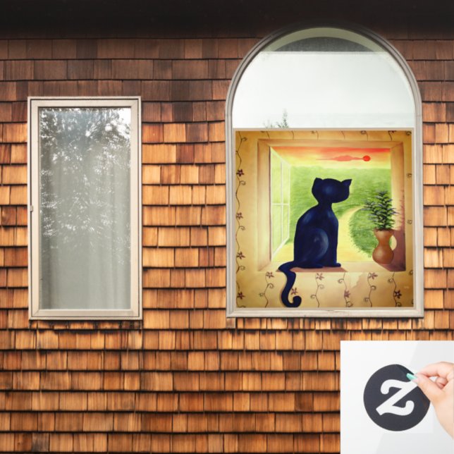 Kitty in the Window (Home Window)