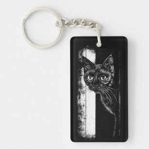 Kitty Inside Key Ring