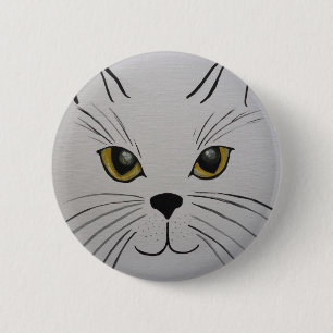 Kitty Kat 6 Cm Round Badge