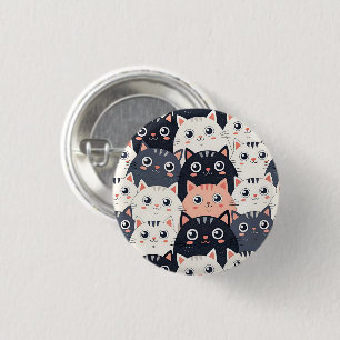 Kitty Kat Kaleidoscope 3 Cm Round Badge