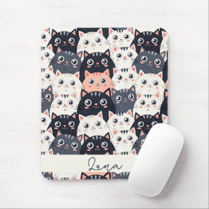 Kitty Kat Kaleidoscope Mouse Pad