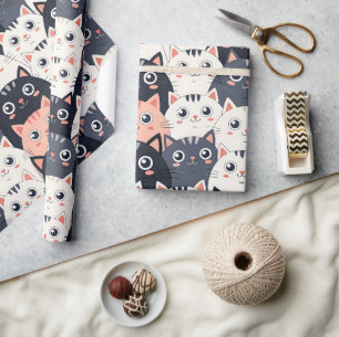 Kitty Kat Kaleidoscope Wrapping Paper
