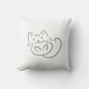 Kitty Kat Throw Pillow