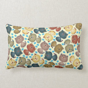 Kitty Kats Lumbar Pillow