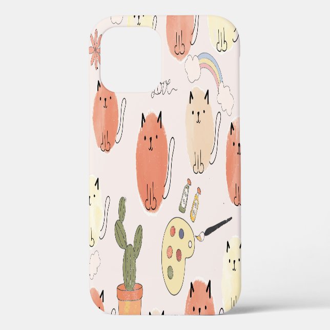 Kitty Kitten Cats: Cute Animal Pattern Case-Mate iPhone Case (Back)