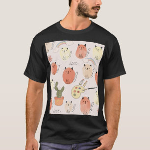 Kitty Kitten Cats: Cute Animal Pattern T-Shirt