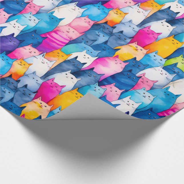 Kitty Kitty My Little Kitties  Wrapping Paper (Corner)