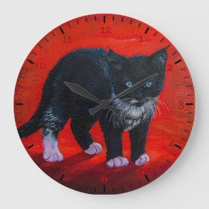 Kitty Large Clock