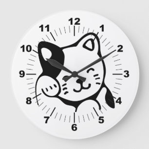Kitty Large Clock
