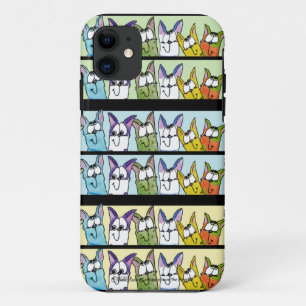 Kitty Lineup-Colourful Cats Case-Mate iPhone Case