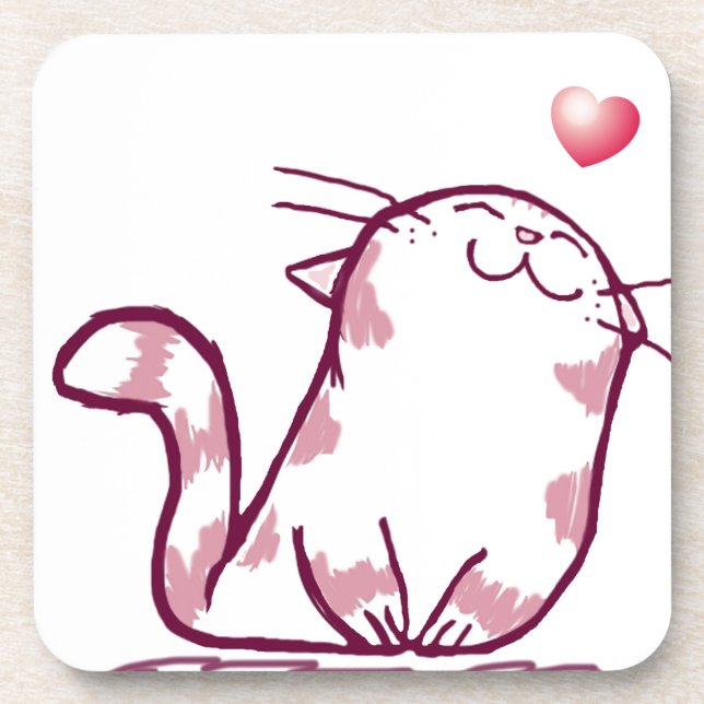 Kitty Love Coaster (Front)