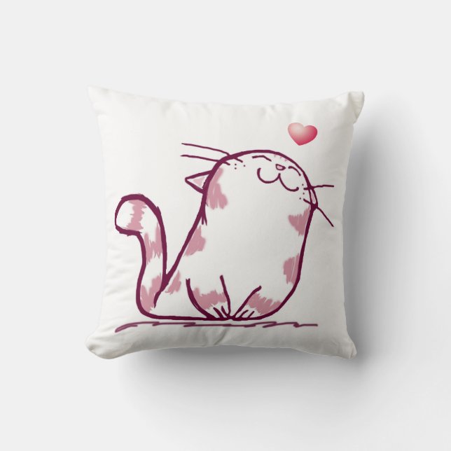 Kitty Love Cushion (Front)