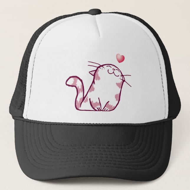 Kitty Love Trucker Hat (Front)
