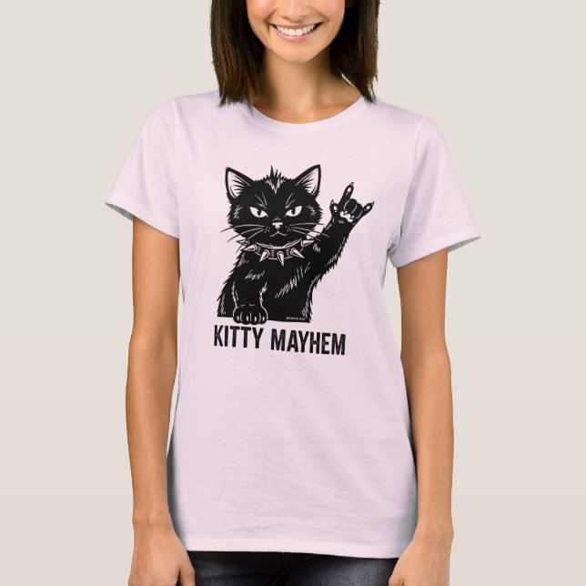 Kitty Mayhem T-Shirt (Front)
