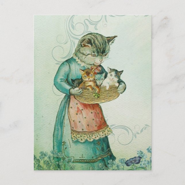 Kitty Mummy Postcard (Front)