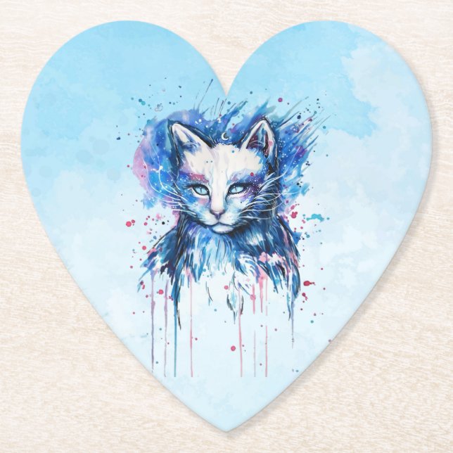 Kitty Paper Coaster (Front)
