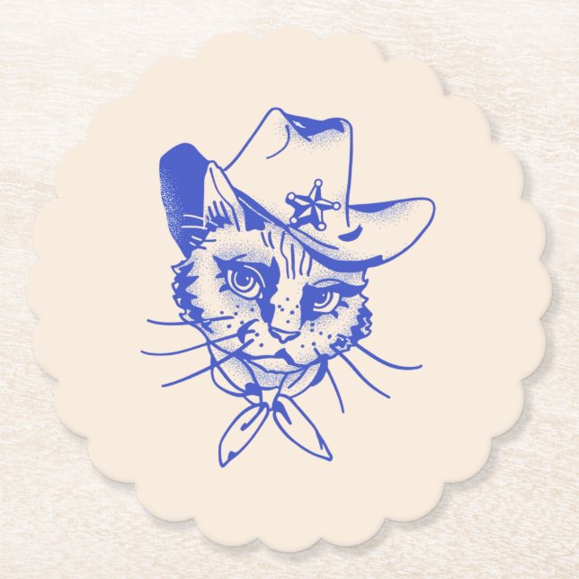 Kitty Paper Coaster (Front)