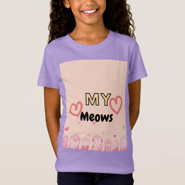 Kitty paws Tshirt  (Front)