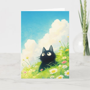 Kitty Peaceful Meadow Card