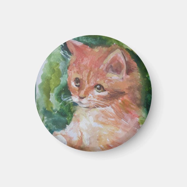 Kitty  Pillow  2m Magnet (Front)